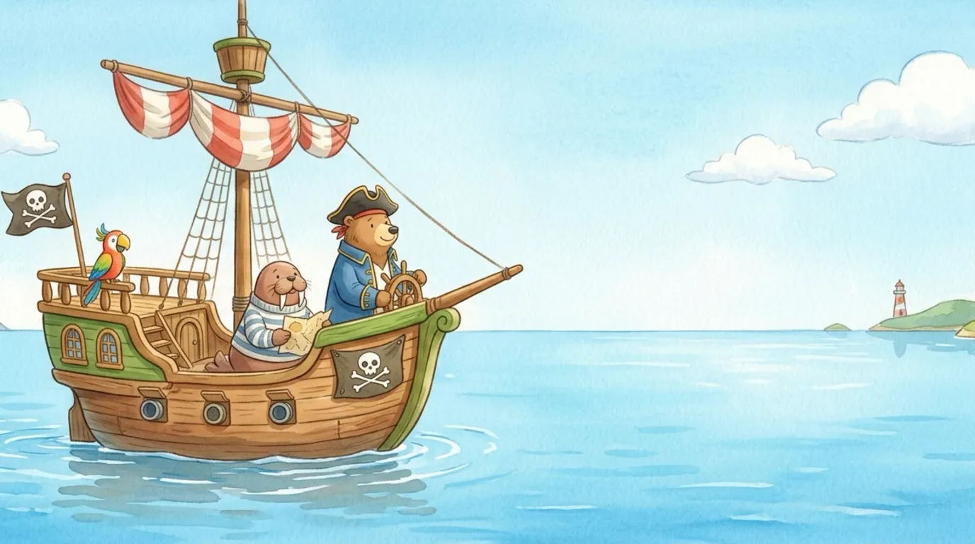 But then the wind died right away. The sail drooped limp and flat, and the ship slowed... and stopped... on a sea as still as glass.